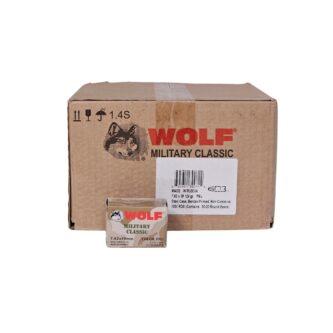 Wolf Military Classic 7.62x39mm CASE 124 Grain FMJ – 1,000 Rounds (CASE) MC762FMJ