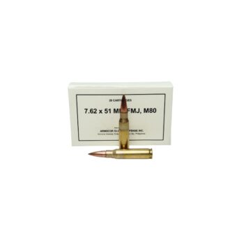 Armscor 7.62x51mm M80 147 Grain Full Metal Jacket 20 Rounds (Box) [NO TAX outside TX] FREE SHIPPING OVER $199