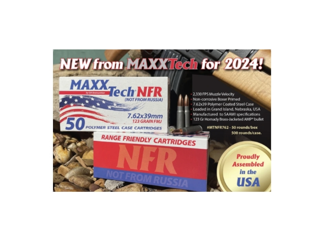 MaxxTech NFR 7.62x39mm CASE 123 Grain Polymer Coated Steel Case FMJ - 500 Rounds (CASE) - Image 2