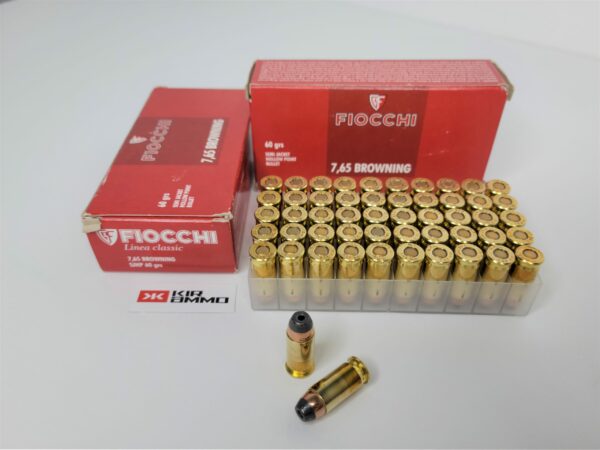 Fiocchi 7.65 browning 60 gr