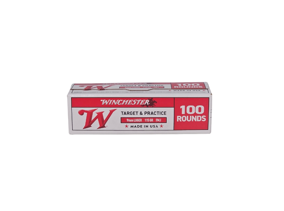 Winchester USA 9mm Luger 115 Grain FMJ - 100 Rounds (Box) USA9MMVP