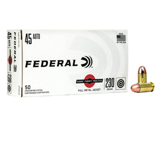 Federal RTP .45 ACP 230 Grain FMJ - 50 Rounds (Box) RTP45230