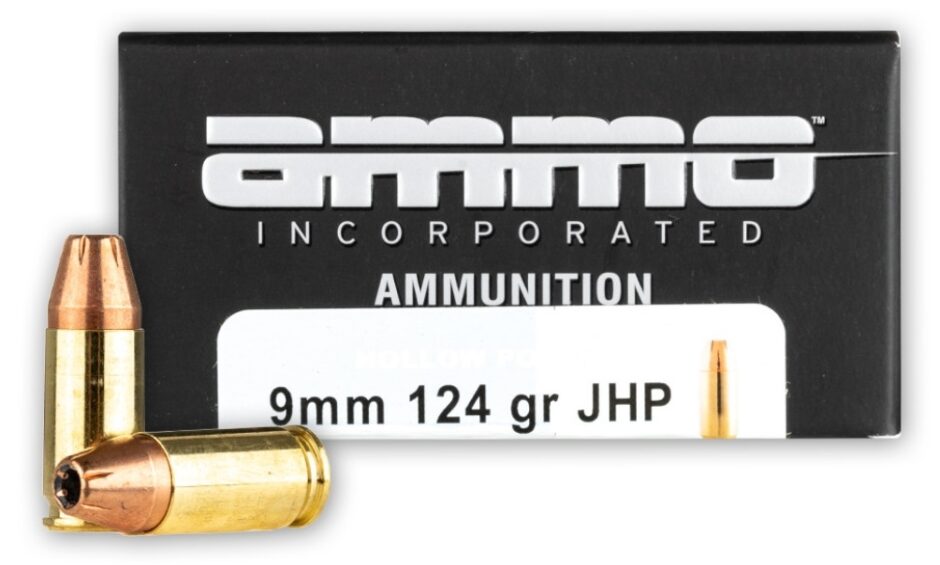 Ammo Inc 9mm 124 grain JHP
