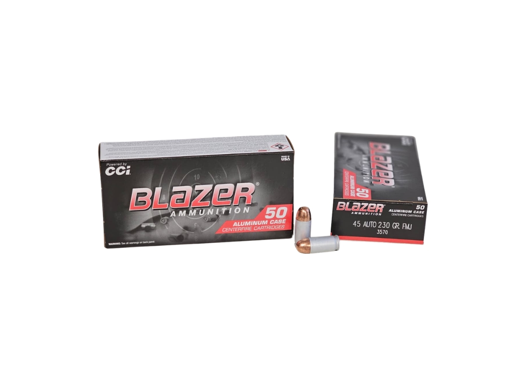 Blazer .45 ACP 230gr FMJ Aluminum – 50rd