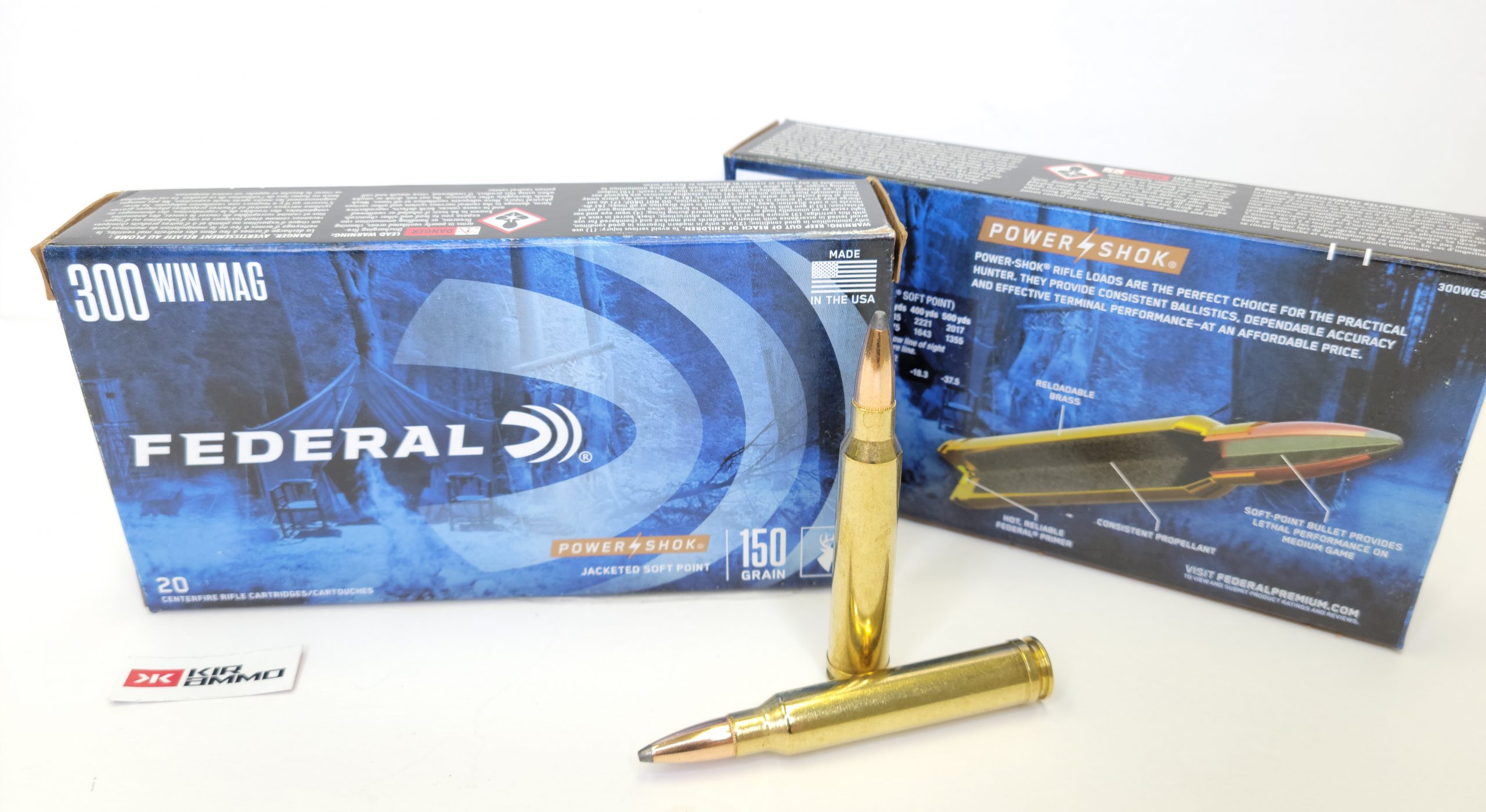Federal .300 Win Mag Power Shok SAME DAY SHIPPING 150 Grain Jacketed ...