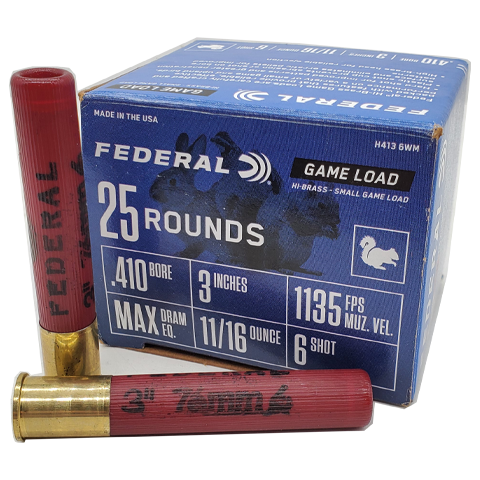 Federal .410 Bore Game Load 6 Shot