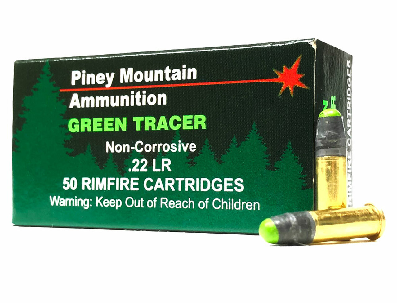 Piney Mountain .22LR GREEN Tracer SAME DAY SHIPPING 40 Grain - 50 Rounds (B...