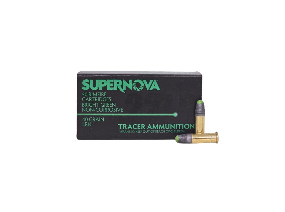 Piney Mountain SUPERNOVA .22LR GREEN Tracer 40 Grain - 50 Rounds (Box)