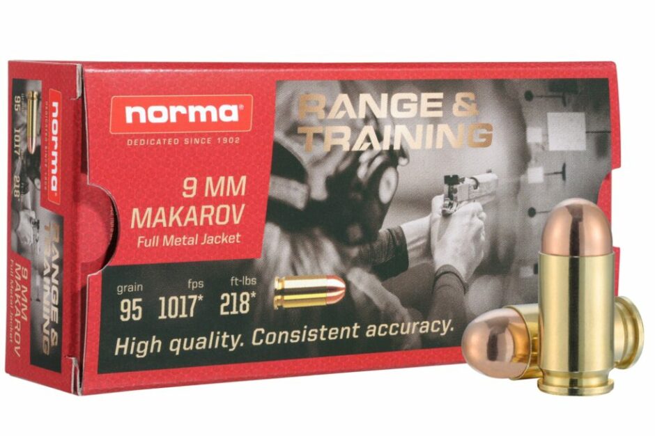 Norma 9mm Makarov 95 Grain FMJ