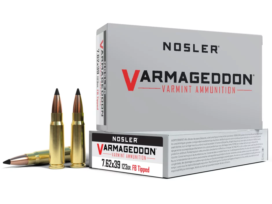 Nosler Varmageddon 7.62x39mm 123 Grain FB Tipped