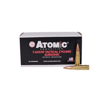 Atomic Cycling Subsonic 7.62x39mm 220 Grain 1050 FPS Sierra MatchKing - 50 Rounds (Box)