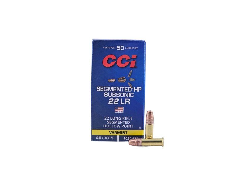 CCI Subsonic .22LR 40 Grain Segmented Hollow Point - 50 Rounds (Box) 0074