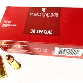 Fiocchi .38 Special 158 Grain FMJ