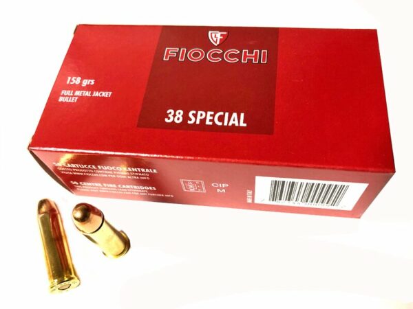 Fiocchi .38 Special 158 Grain FMJ