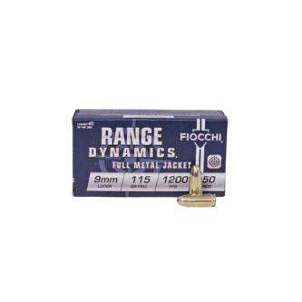 Fiocchi 9mm Luger 115 Grain Full Metal Jacket - 50 Rounds (Box) 9AP