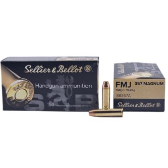 Sellier & Bellot .357 Mag 158 Grain FMJ - 50 Rounds (Box) SB357A
