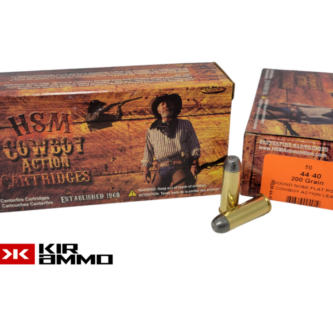 HSM .44-40 Win 200 Grain Lead Round Nose Flat Point - 50 Rounds (Box) [NO TAX outside Texas] FREE SHIPPING OVER $199