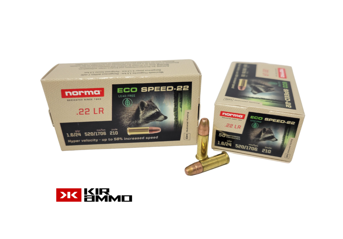 Norma Eco-SPEED .22LR 24 Grain lead-free 1,706 FPS - 50 Rounds (Box) [NO TAX outside Texas] FREE SHIPPING OVER $199
