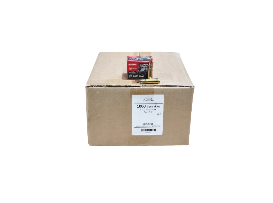 MaxxTech Essential Steel 7.62x39mm SAME DAY SHIPPING MTES762 124 Grain Full Metal Jacket 20 Rounds (Box) [NO TAX outside TX] Product Image