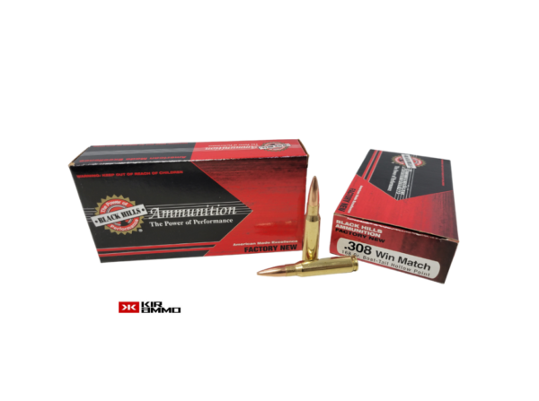 Black Hills .308 Win MATCH 168 Grain Boat-Tail Hollow Point