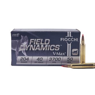 Fiocchi .204 Ruger Field Dynamics 40 Grain Hornady V-Max - 50 Rounds (Box) 204HVB