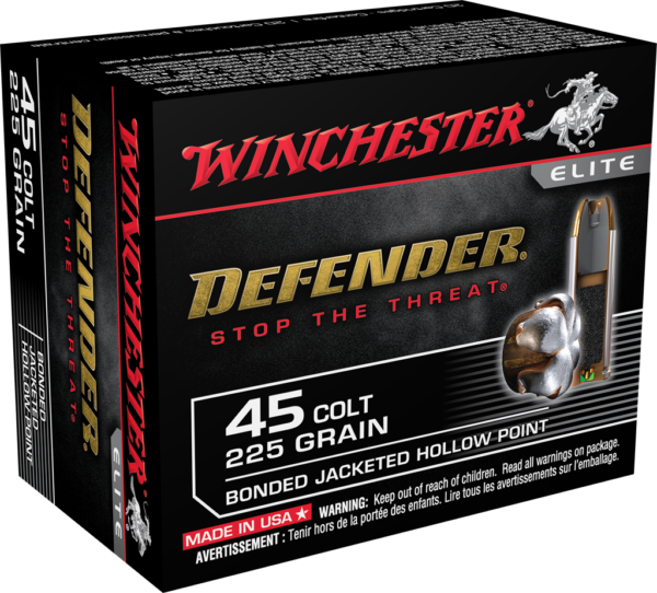 Winchester Defender .45 Colt 225 Grain Bonded JHP