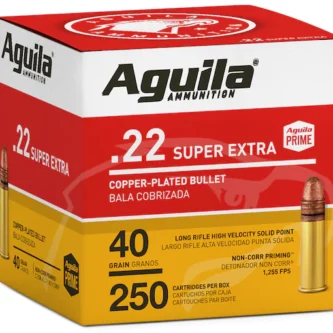 Aguila Super Extra High Velocity Ammunition 22 Long Rifle 40 Grain