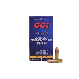 CCI Quiet-22 .22 LR Subsonic Segmented HP 40 Grain 710 FPS - 50 Rounds (Box) 0970