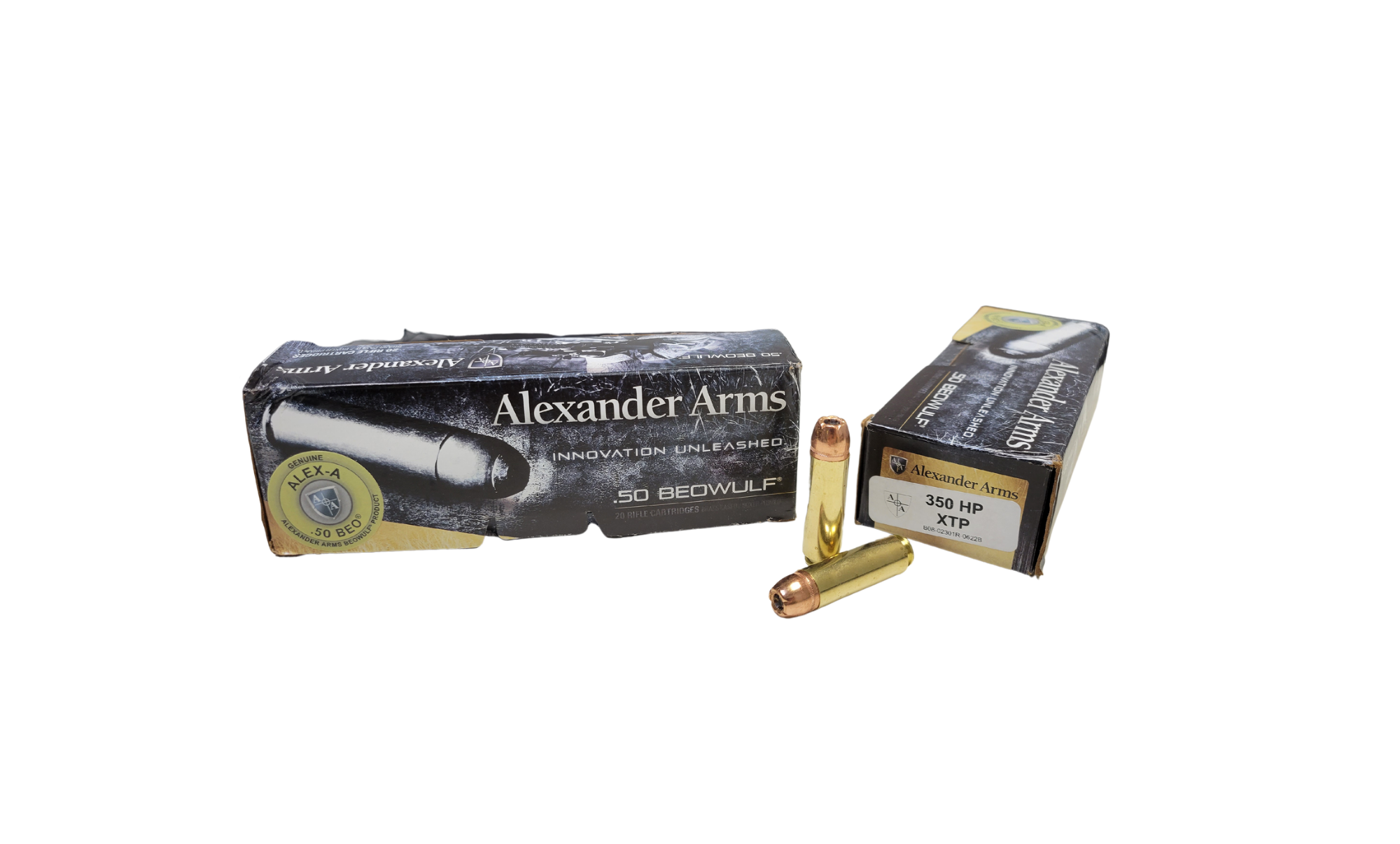 Alexander Arms .50 Beowulf 350 Grain Hornady XTP – 20 Rounds (Box) [NO TAX outside Texas] FREE SHIPPING OVER $199