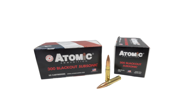 Atomic .300 Blackout 220 Grain SUBSONIC HPBT - 50 Rounds (Box)