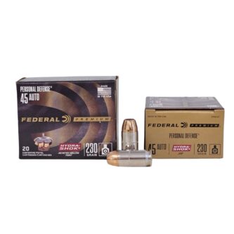 Federal Hydra-Shok .45 ACP 230 Grain Jacketed Hollow Point - 20 Rounds (Box) P45HS1