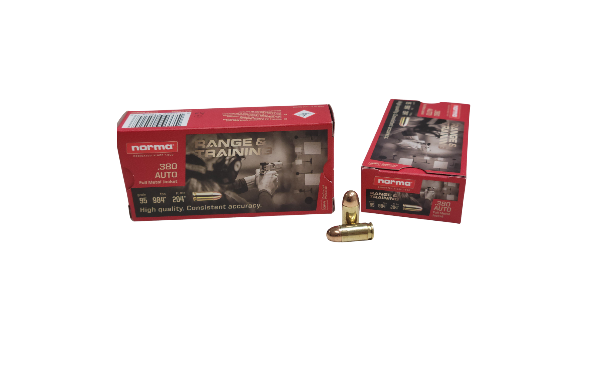 Norma .380 Auto 95 Grain Full Metal Jacket - 50 Rounds (Box) [NO TAX outside Texas] FREE SHIPPING OVER $199
