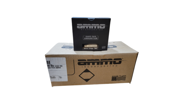 Ammo Inc 9mm Case 124 Grain Clean Fire TMC – 1,000 Rounds (CASE)