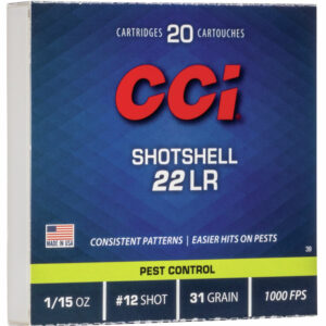 CCI 39 Shotshell 22LR Pest Control
