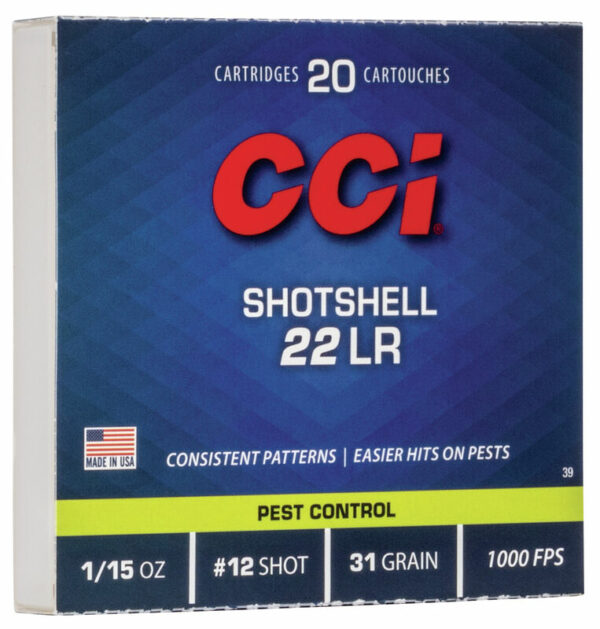 CCI 39 Shotshell 22LR Pest Control
