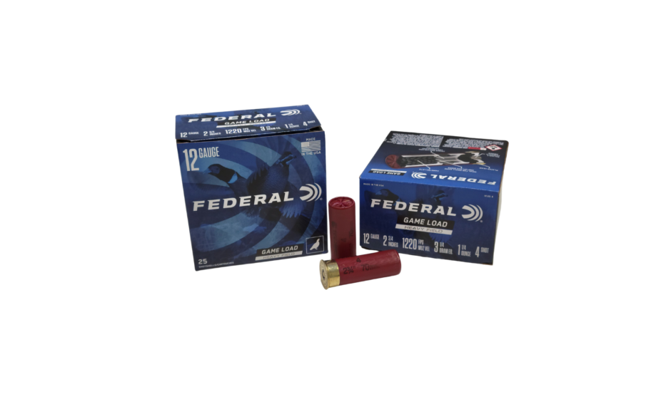 Federal Game Load 12 Gauge 2.75 inch #4 Shot Heavy Field 1.25oz 1220fps