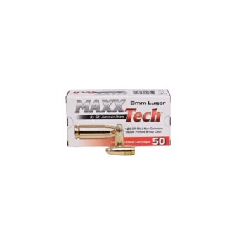 MaxxTech 9mm Luger 124 Grain Full Metal Jacket