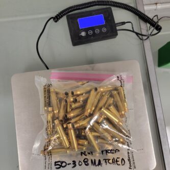 Once Fired .308 Win Brass 4.3lbs - 160 Count