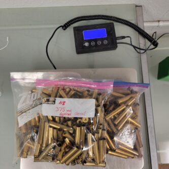 Once Fired .375 Win Brass 6.5lbs - 270 Count