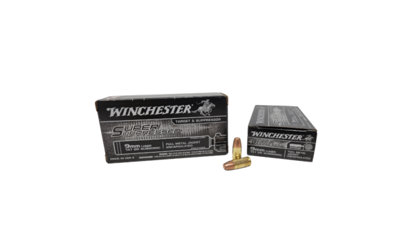 Winchester Super Suppressed 9mm 147 Grain Subsonic FMJ