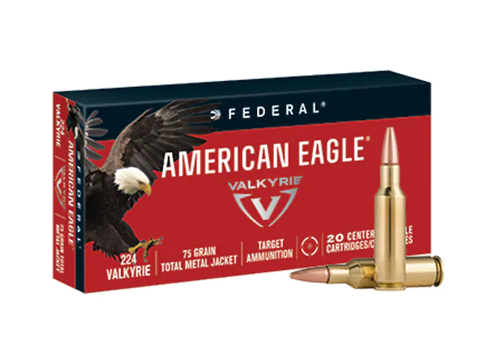 Federal American Eagle .224 Valkyrie 75 Grain TMJ