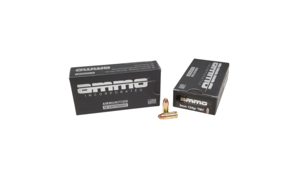 Ammo Inc 9mm SAME DAY SHIPPING 124 Grain CleanFire TMC – 50 Rounds