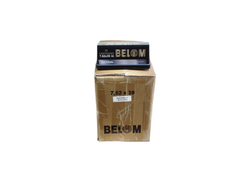 Belom Tactical CASE 7.62x39mm 123 Grain FMJ Sealed Primer - 480 Rounds (CASE) BELOM7.62