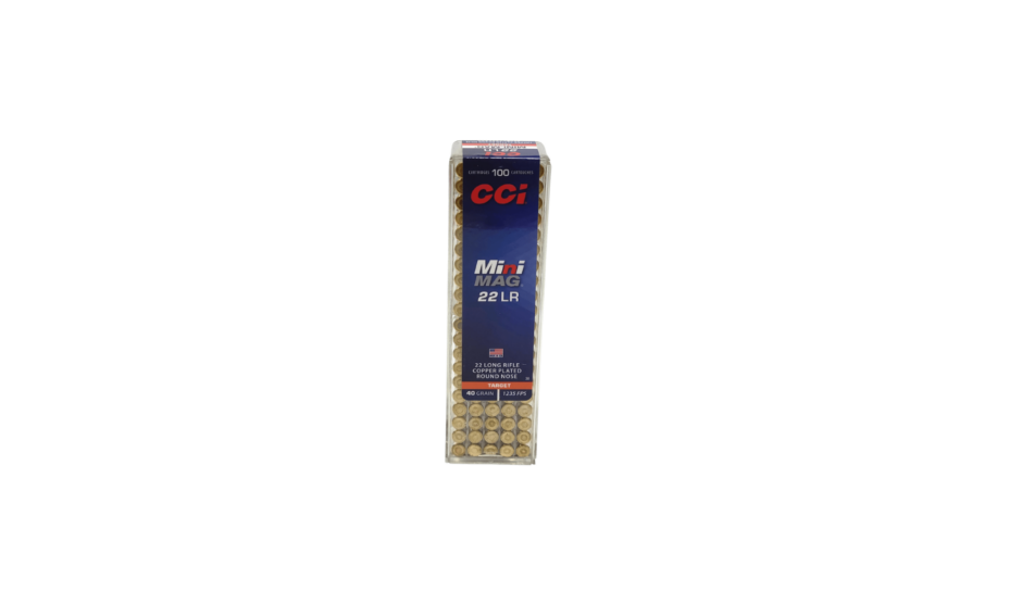 CCI Mini-Mag .22LR 40 Grain Copper Plated Round Nose
