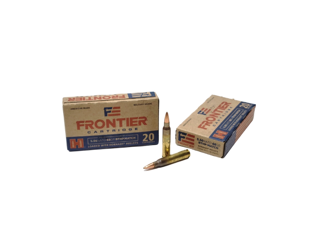 Hornady Frontier 5.56x45mm NATO 68 Grain BTHP MATCH Grade – 20 Rounds (Box) FR310