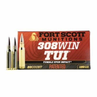 Fort Scott MATCH .308 Win 150 Grain TUI Solid Copper