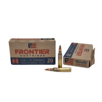 Hornady Frontier 5.56x45mm NATO 75 Grain BTHP Match – 20 Rounds (Box) FR320