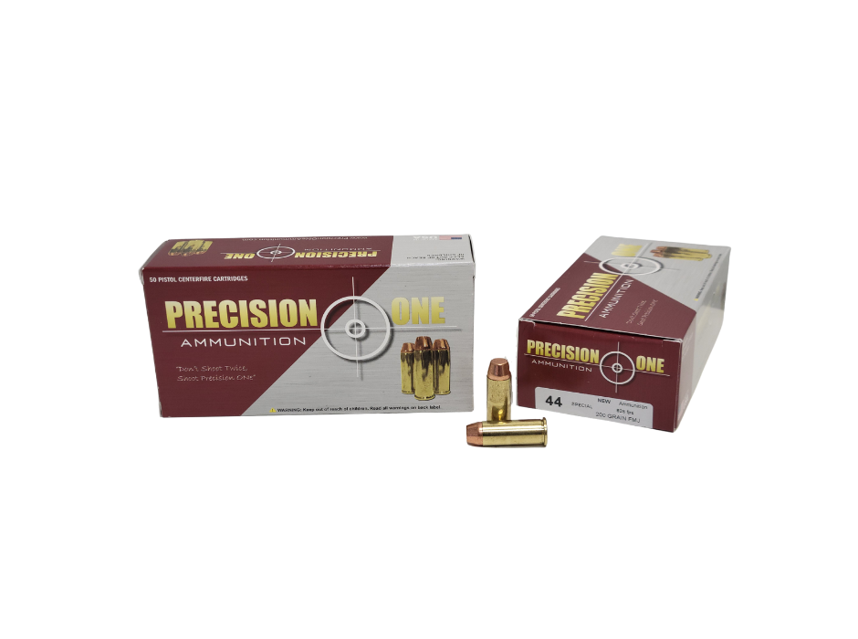 Precision One .44 Special 200 Grain FMJ - 50 Rounds (Box) [NO TAX outside Texas] FREE SHIPPING OVER $199