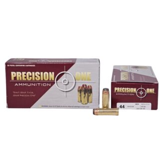 Precision One .44 Magnum 240 Grain Semi-Jacketed Soft Point – 50 Rounds (Box)