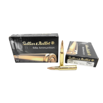 Sellier & Bellot 7x57mm Mauser 140 Grain FMJ - 20 Rounds (Box) [NO TAX outside Texas] FREE SHIPPING OVER $199